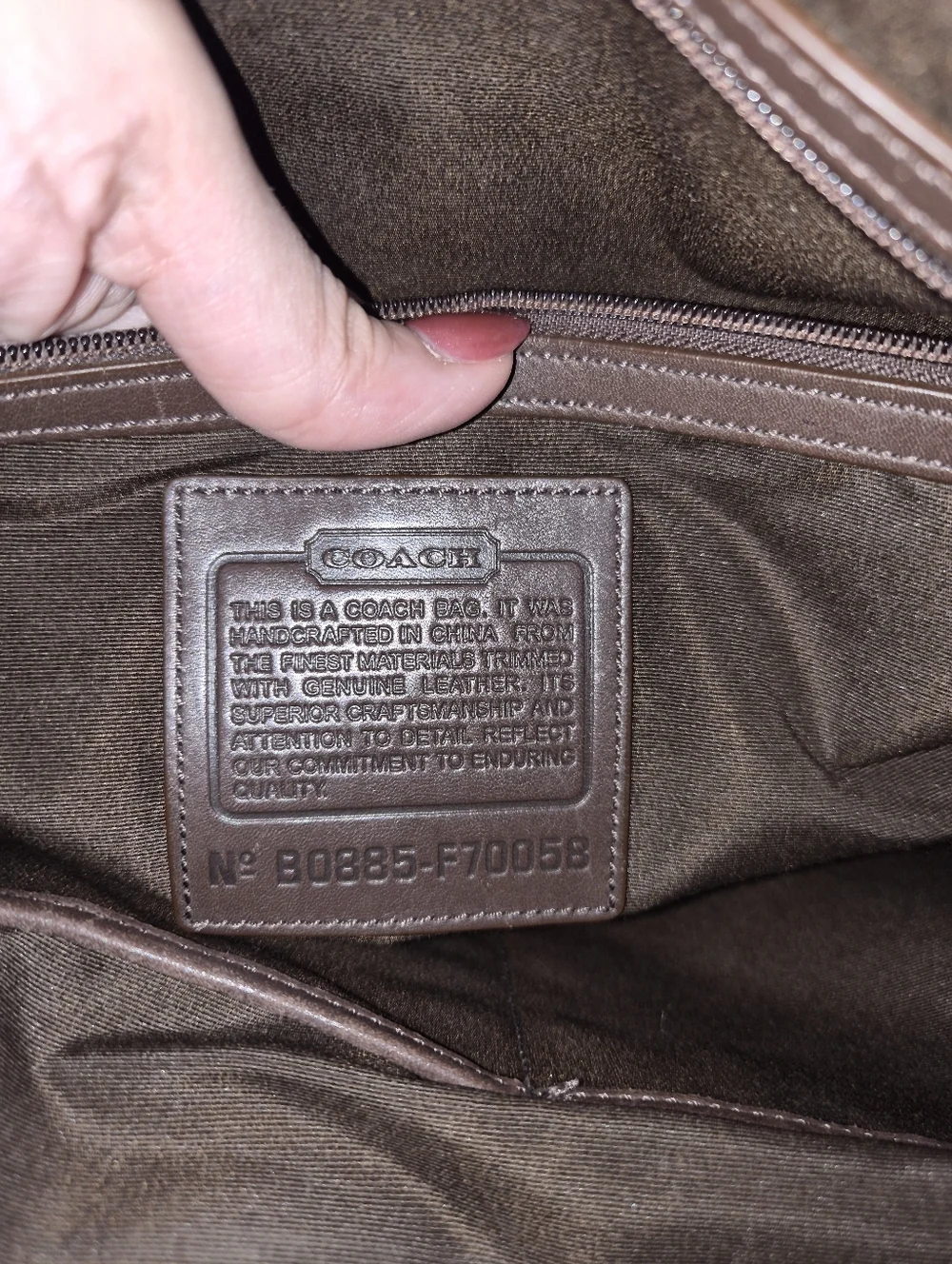 Coach Brown Signature Canvas Laptop Briefcase